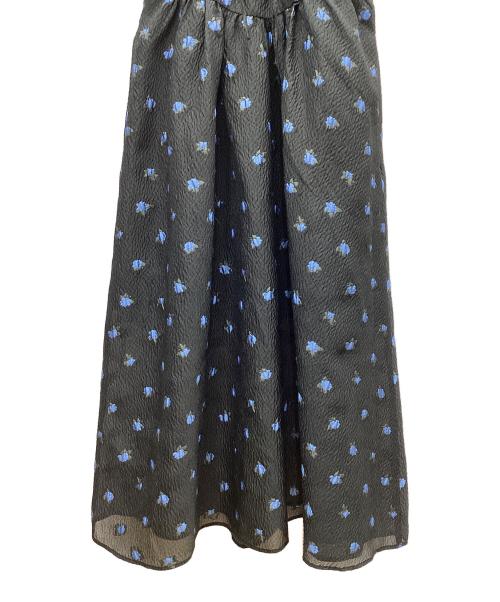 Snidel（スナイデル）Snidel (スナイデル) ジャガードキャミワンピース ネイビー 未使用品の古着・服飾アイテム