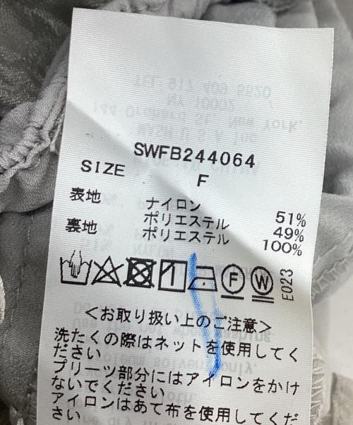 Snidel（スナイデル）Snidel (スナイデル) ジャガードボリュームギャザーオフショルブラウス グレー サイズ:free 未使用品の古着・服飾アイテム