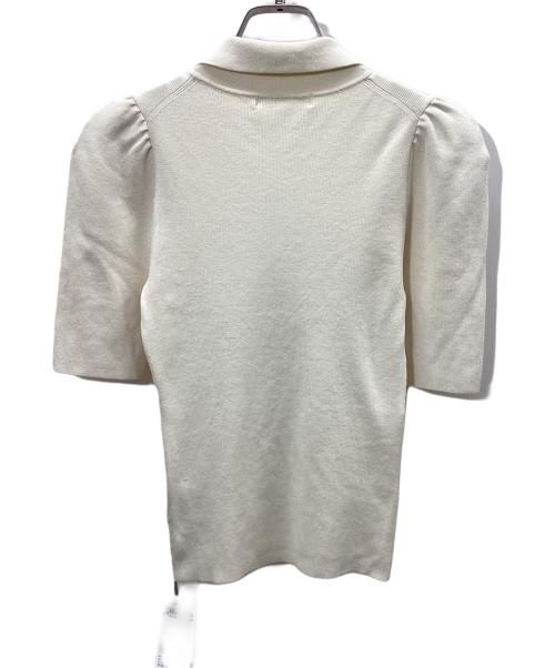 Snidel（スナイデル）Snidel (スナイデル) ラッフル刺繍ニットプルオーバー ベージュ サイズ:FREE 未使用品の古着・服飾アイテム