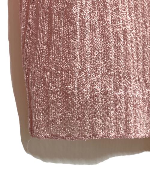 Snidel（スナイデル）Snidel (スナイデル) シアーフリルカーディガン ピンク サイズ:free 未使用品の古着・服飾アイテム