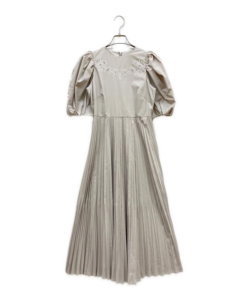 CELFORD（セルフォード）CELFORD (セルフォード) エンブロイダリーワンピース ベージュ サイズ:36 未使用品の古着・服飾アイテム