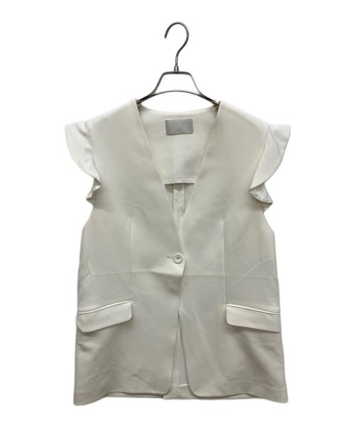 CELFORD（セルフォード）CELFORD (セルフォード) フリルスリーブジレ ホワイト サイズ:FREE 未使用品の古着・服飾アイテム