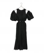 Estella.Kエステラケー）の古着「Rosie Cutout Long Dress」｜ブラック