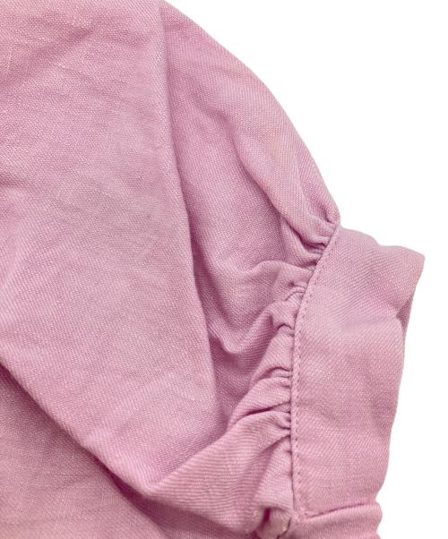 MADISON BLUE（マディソンブルー）MADISON BLUE (マディソンブルー) パフスリーブリネンシャツ ピンク サイズ:ＸＳの古着・服飾アイテム