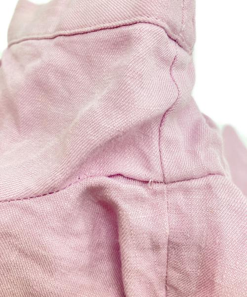 MADISON BLUE（マディソンブルー）MADISON BLUE (マディソンブルー) パフスリーブリネンシャツ ピンク サイズ:ＸＳの古着・服飾アイテム
