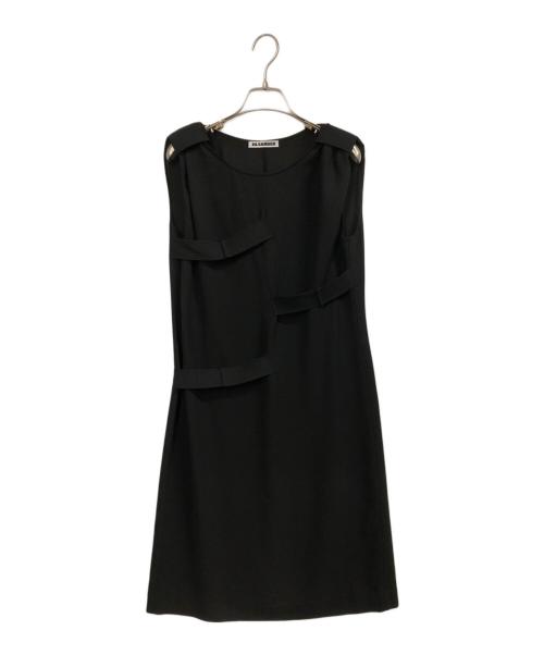 JIL SANDER（ジルサンダー）JIL SANDER (ジルサンダー) ノースリーブワンピース ブラック サイズ:36の古着・服飾アイテム