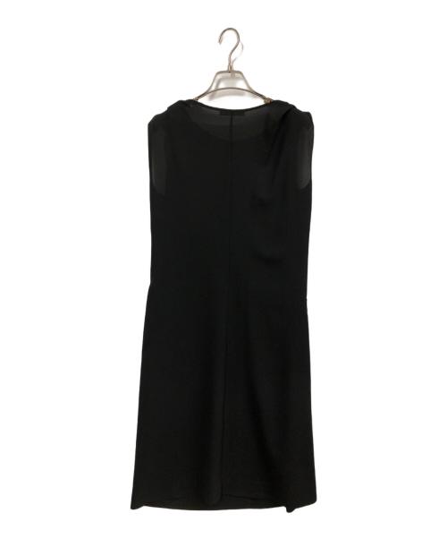 JIL SANDER（ジルサンダー）JIL SANDER (ジルサンダー) ノースリーブワンピース ブラック サイズ:36の古着・服飾アイテム