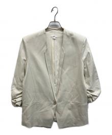 HELMUT LANG（ヘルムートラング）の古着「ノーカラー1Bジャケット」｜オフホワイト