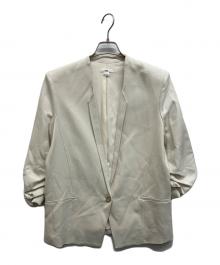 HELMUT LANG（ヘルムートラング）の古着「ノーカラー1Bジャケット」｜オフホワイト