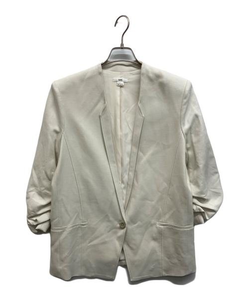 HELMUT LANG（ヘルムートラング）HELMUT LANG (ヘルムートラング) ノーカラー1Bジャケット オフホワイト サイズ:6の古着・服飾アイテム
