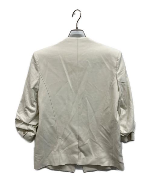 HELMUT LANG（ヘルムートラング）HELMUT LANG (ヘルムートラング) ノーカラー1Bジャケット オフホワイト サイズ:6の古着・服飾アイテム