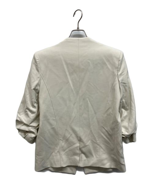 HELMUT LANG（ヘルムートラング）HELMUT LANG (ヘルムートラング) ノーカラー1Bジャケット オフホワイト サイズ:6の古着・服飾アイテム