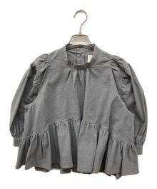 naokitomizuka（ナオキトミヅカ）の古着「パフスリーブブラウス」｜グレー
