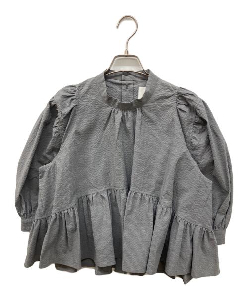 naokitomizuka（ナオキトミヅカ）naokitomizuka (ナオキトミヅカ) パフスリーブブラウス グレー サイズ:FREEの古着・服飾アイテム