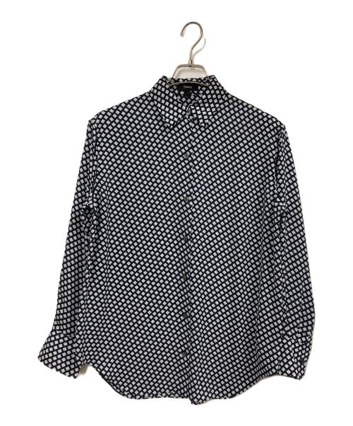 theory（セオリー）theory (セオリー) Geo Block GGT BF Shirt ネイビー サイズ:Pの古着・服飾アイテム