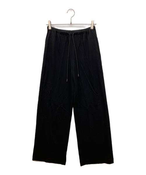 theory（セオリー）theory (セオリー) Double Knit LT N Drawstring Plon　ワイドパンツ ブラック サイズ:XSの古着・服飾アイテム