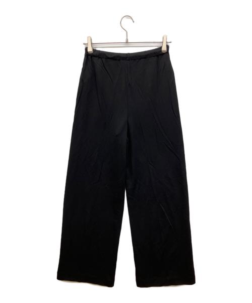 theory（セオリー）theory (セオリー) Double Knit LT N Drawstring Plon　ワイドパンツ ブラック サイズ:XSの古着・服飾アイテム