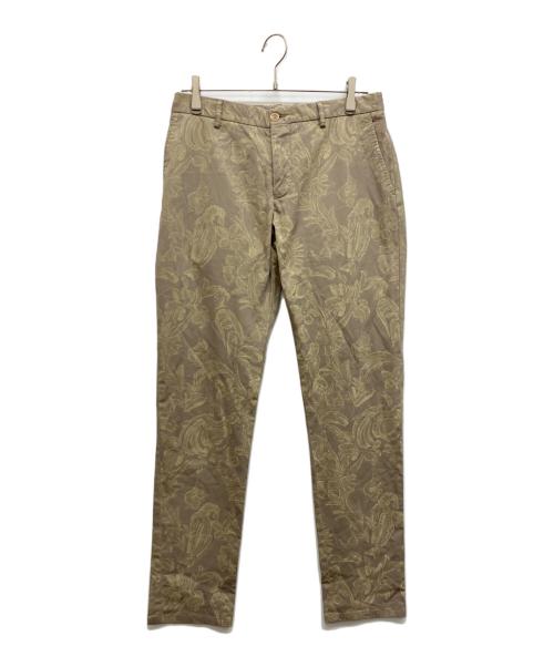 ETRO（エトロ）ETRO (エトロ) ボタニカルプリント テーパードパンツ ベージュ サイズ:48の古着・服飾アイテム