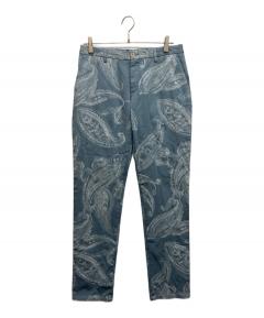 中古・古着通販】ETRO (エトロ) ペイズリー柄パンツ ブラウン×カーキ