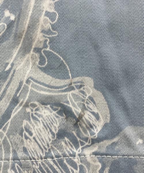 ETRO（エトロ）ETRO (エトロ) ペイズリープリント テーパードパンツ ブルー サイズ:48の古着・服飾アイテム