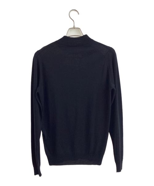 JOHN SMEDLEY（ジョンスメドレー）JOHN SMEDLEY (ジョンスメドレー) モックネックニット ブラック サイズ:Ｍの古着・服飾アイテム