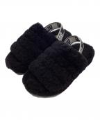 UGGアグ）の古着「Fluff Yeah Slide（フラッフ イヤー スライド）サンダル」｜ブラック