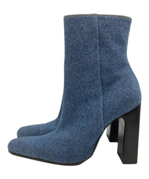 BALENCIAGA（バレンシアガ）BALENCIAGA (バレンシアガ) デニムブーツ インディゴ サイズ:36 1/2の古着・服飾アイテム