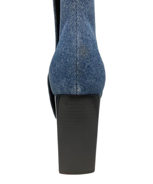 BALENCIAGA（バレンシアガ）BALENCIAGA (バレンシアガ) デニムブーツ インディゴ サイズ:36 1/2の古着・服飾アイテム