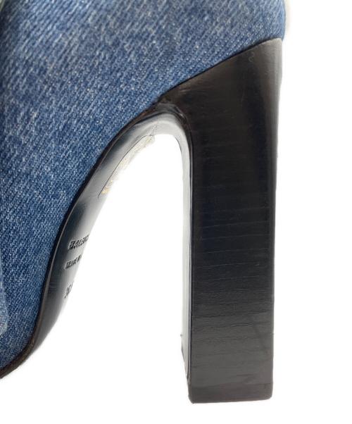 BALENCIAGA（バレンシアガ）BALENCIAGA (バレンシアガ) デニムブーツ インディゴ サイズ:36 1/2の古着・服飾アイテム