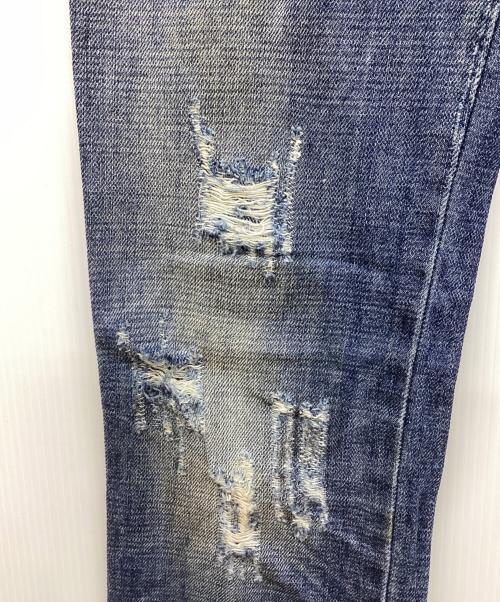 DOLCE & GABBANA（ドルチェ＆ガッバーナ）DOLCE & GABBANA (ドルチェ＆ガッバーナ) ダメージ加工デニムパンツ ブルー サイズ:36の古着・服飾アイテム