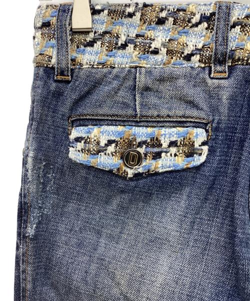 DOLCE & GABBANA（ドルチェ＆ガッバーナ）DOLCE & GABBANA (ドルチェ＆ガッバーナ) ダメージ加工デニムパンツ ブルー サイズ:36の古着・服飾アイテム