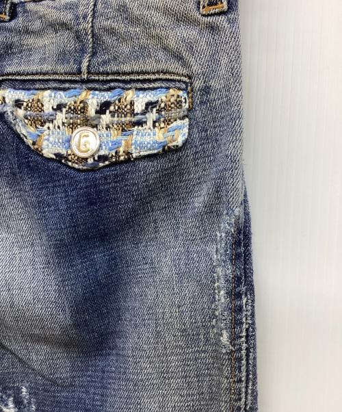 DOLCE & GABBANA（ドルチェ＆ガッバーナ）DOLCE & GABBANA (ドルチェ＆ガッバーナ) ダメージ加工デニムパンツ ブルー サイズ:36の古着・服飾アイテム