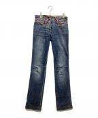 DOLCE & GABBANAドルチェ＆ガッバーナ）の古着「ダメージ加工デニムパンツ」｜ブルー