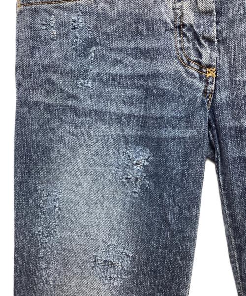 DOLCE & GABBANA（ドルチェ＆ガッバーナ）DOLCE & GABBANA (ドルチェ＆ガッバーナ) ダメージ加工デニムパンツ ブルー サイズ:36の古着・服飾アイテム