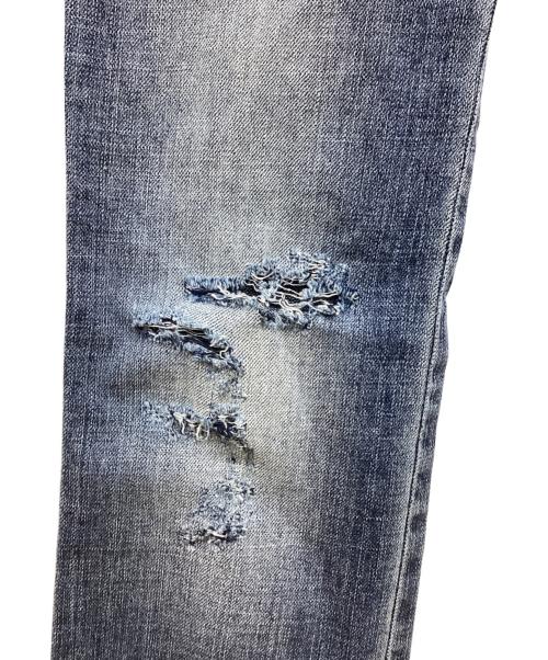 DOLCE & GABBANA（ドルチェ＆ガッバーナ）DOLCE & GABBANA (ドルチェ＆ガッバーナ) ダメージ加工デニムパンツ ブルー サイズ:36の古着・服飾アイテム