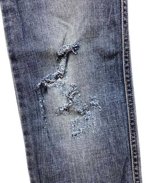 DOLCE & GABBANA（ドルチェ＆ガッバーナ）DOLCE & GABBANA (ドルチェ＆ガッバーナ) ダメージ加工デニムパンツ ブルー サイズ:36の古着・服飾アイテム