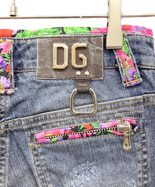 DOLCE & GABBANA（ドルチェ＆ガッバーナ）DOLCE & GABBANA (ドルチェ＆ガッバーナ) ダメージ加工デニムパンツ ブルー サイズ:36の古着・服飾アイテム