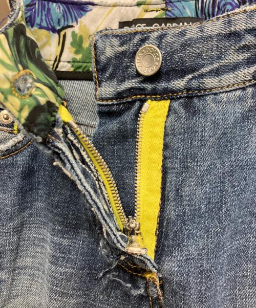 DOLCE & GABBANA（ドルチェ＆ガッバーナ）DOLCE & GABBANA (ドルチェ＆ガッバーナ) ダメージ加工フレアデニム ブルー サイズ:36の古着・服飾アイテム