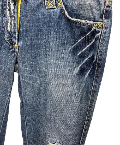 DOLCE & GABBANA（ドルチェ＆ガッバーナ）DOLCE & GABBANA (ドルチェ＆ガッバーナ) ダメージ加工フレアデニム ブルー サイズ:36の古着・服飾アイテム