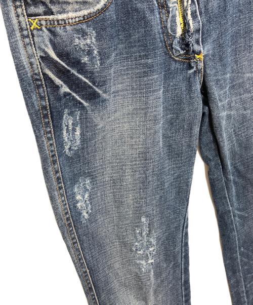 DOLCE & GABBANA（ドルチェ＆ガッバーナ）DOLCE & GABBANA (ドルチェ＆ガッバーナ) ダメージ加工フレアデニム ブルー サイズ:36の古着・服飾アイテム