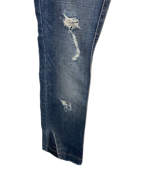 DOLCE & GABBANA（ドルチェ＆ガッバーナ）DOLCE & GABBANA (ドルチェ＆ガッバーナ) ダメージ加工フレアデニム ブルー サイズ:36の古着・服飾アイテム