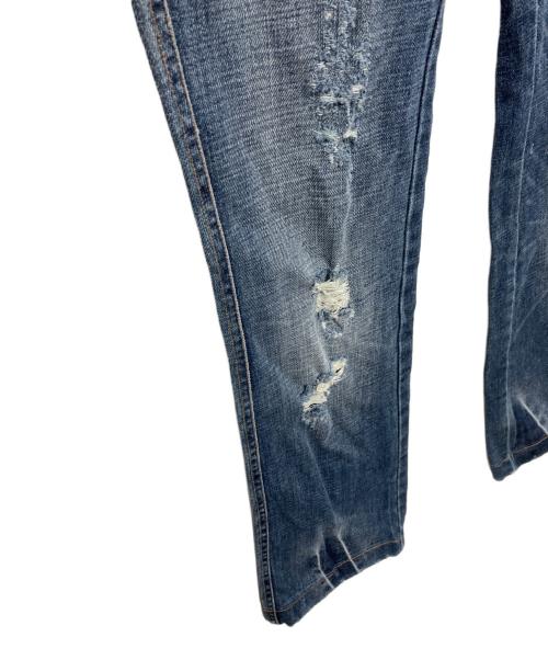 DOLCE & GABBANA（ドルチェ＆ガッバーナ）DOLCE & GABBANA (ドルチェ＆ガッバーナ) ダメージ加工フレアデニム ブルー サイズ:36の古着・服飾アイテム
