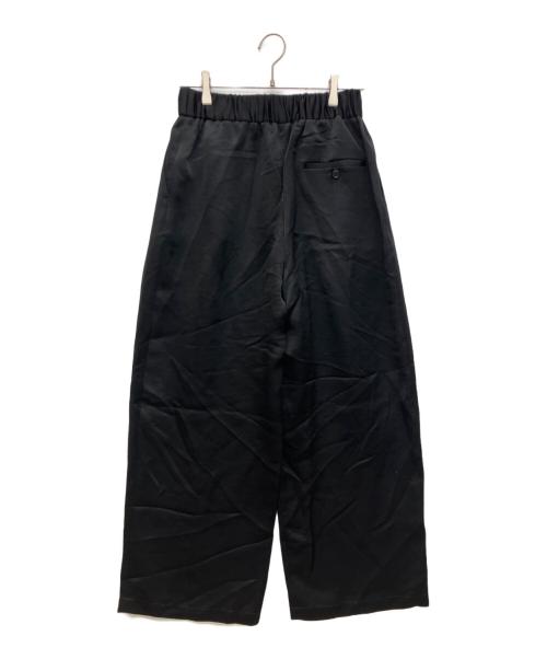 journal standard L'essage（ジャーナルスタンダード レサージュ）journal standard L'essage (ジャーナルスタンダード レサージュ) サテンワイドイージーパンツ ブラック サイズ:FREE 未使用品の古着・服飾アイテム