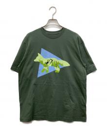maison kitsune（メゾンキツネ）の古着「プリントTシャツ」｜カーキ