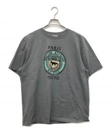 maison kitsune（メゾンキツネ）の古着「City Coins Comfort T-shirt」｜グレー