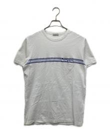 MONCLER（モンクレール）の古着「ロゴプリントTシャツ」｜ホワイト