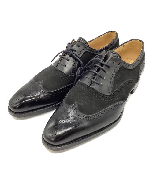 三陽山長（サンヨウヤマチョウ）三陽山長 (サンヨウヤマチョウ) ドレスシューズ　竜之介 ブラック サイズ:7　1/2の古着・服飾アイテム