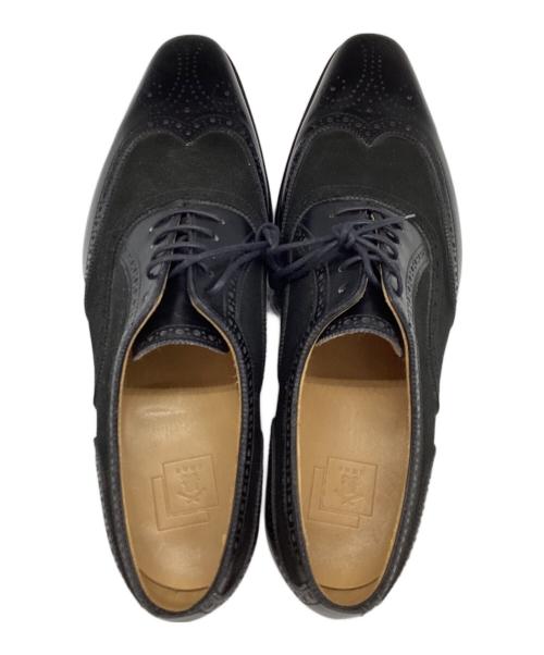 三陽山長（サンヨウヤマチョウ）三陽山長 (サンヨウヤマチョウ) ドレスシューズ　竜之介 ブラック サイズ:7　1/2の古着・服飾アイテム