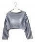 GOOD GRIEF!（グッドグリーフ）の古着「SHORT BORDER TOP VINTAGE　ショートボーダートップビンテージ　ロングスリーブカットソー　Tシャツ」｜ブルー