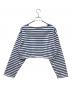 GOOD GRIEF! (グッドグリーフ) SHORT BORDER TOP VINTAGE　ショートボーダートップビンテージ　ロングスリーブカットソー　Tシャツ ブルー サイズ:FREE：5000円